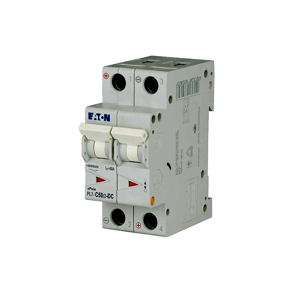 Автоматичний вимикач Eaton PL7 C 50A 2P DC 264907