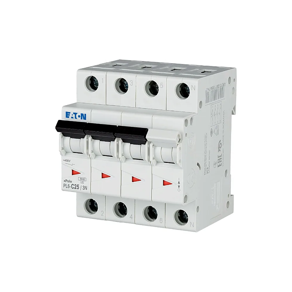 Автоматичний вимикач Eaton PL6 C 25A 3P N 106912