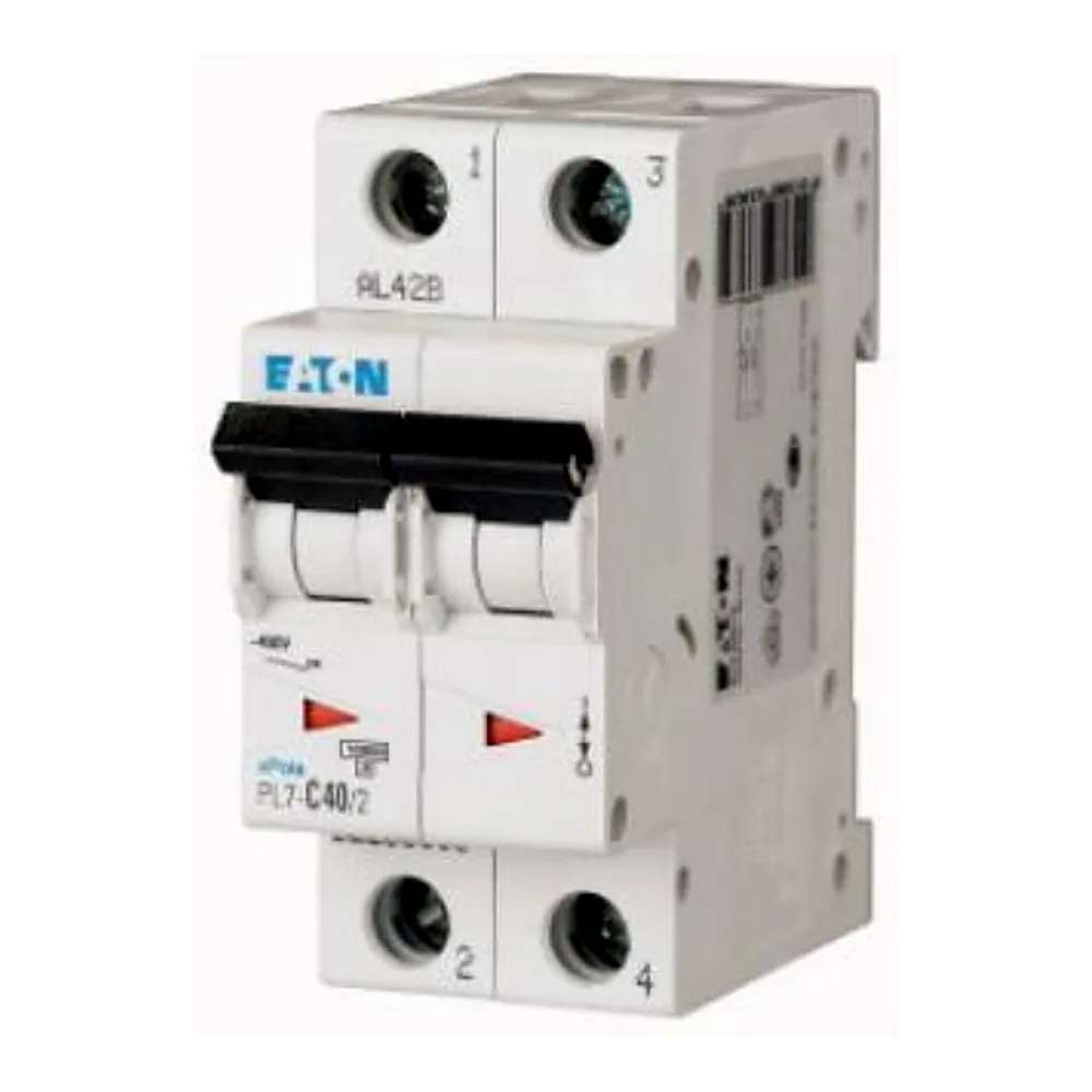 Автоматичний вимикач Eaton PL6 C40/2 2Р 40A 6kA C 286571