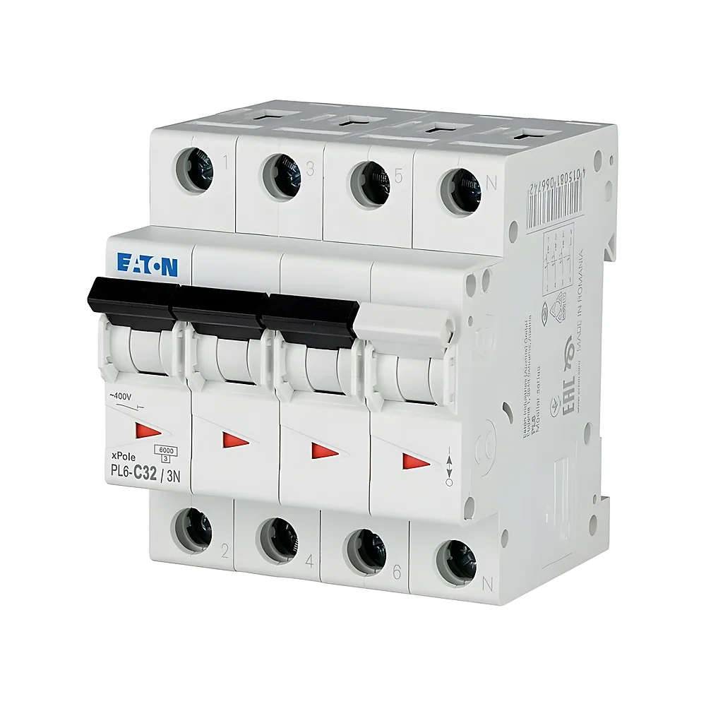 Автоматичний вимикач PL6 3P C 32 А N Eaton 106913