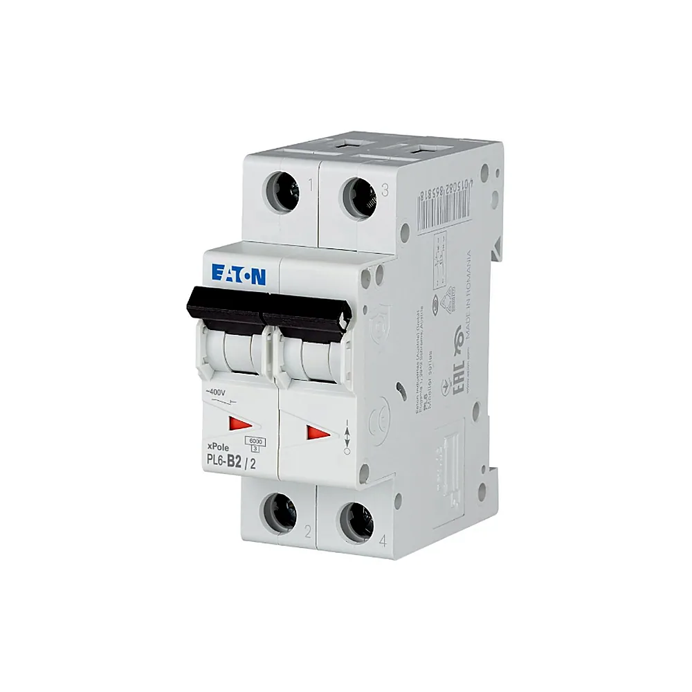 Автоматичний вимикач Eaton PL6 B 2A 2P 286550
