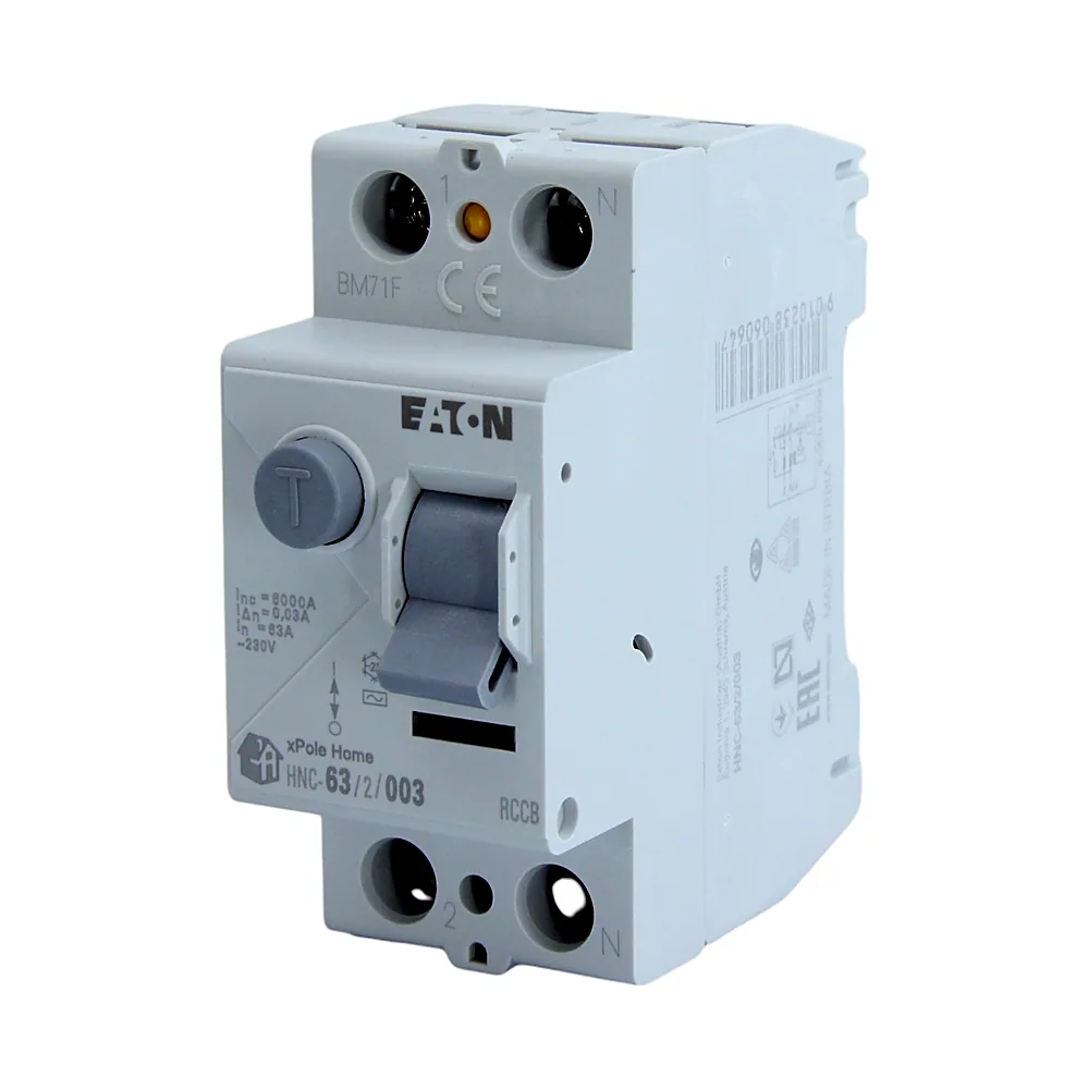 Пристрій захисного відключення Eaton xPole Home HNC-63/2/003 2P 63А 30мА 4,5кА 194692