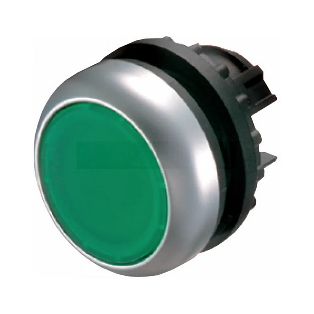 Кнопка Eaton M22-DL-G плоска з підсвічуванням зелена 216927