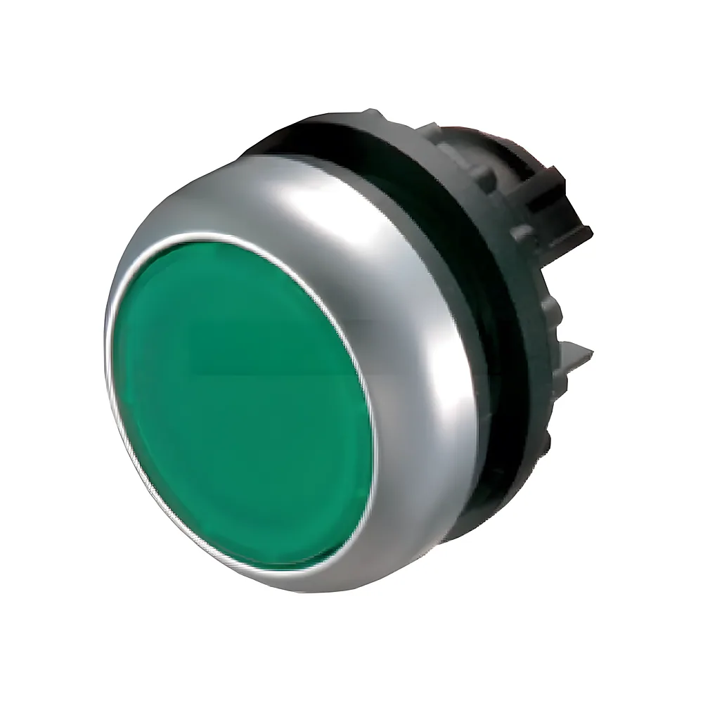 Кнопка Eaton M22-DL-G плоска з підсвічуванням зелена 216927