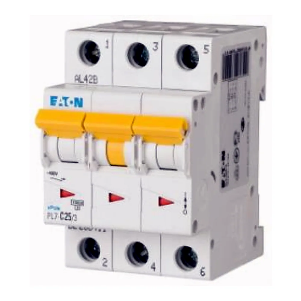 Автоматичний вимикач Eaton PL6 D 25A 3P 6kA 286615