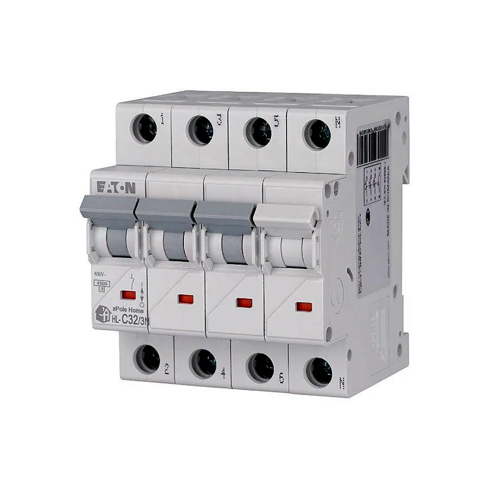 Автоматичний вимикач Eaton HL-C32/3N xPole Home 3P+N 32A 4,5kA 194814