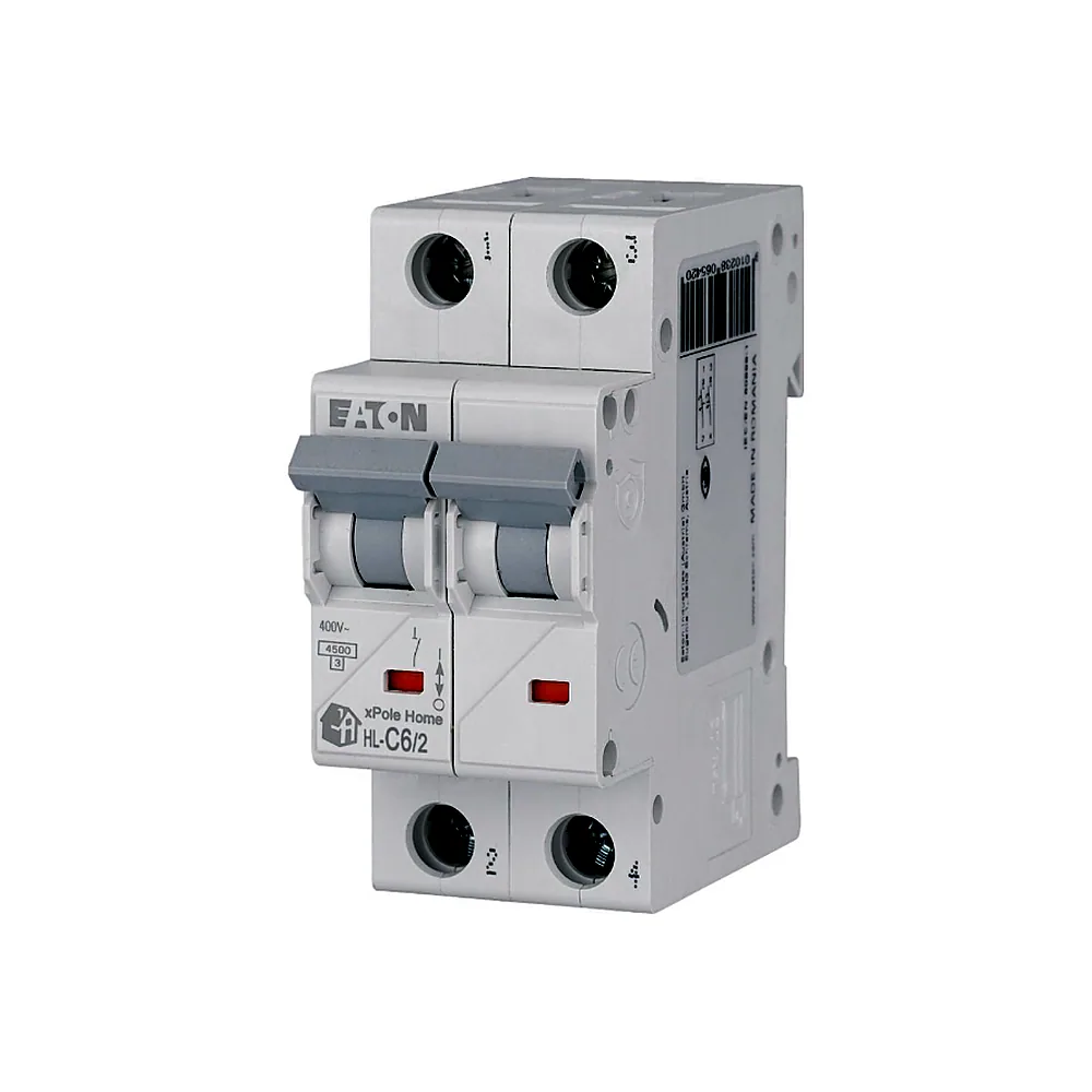 Автоматичний вимикач Eaton HL-C6/2 xPole Home 2P 6A 4,5kA 194768
