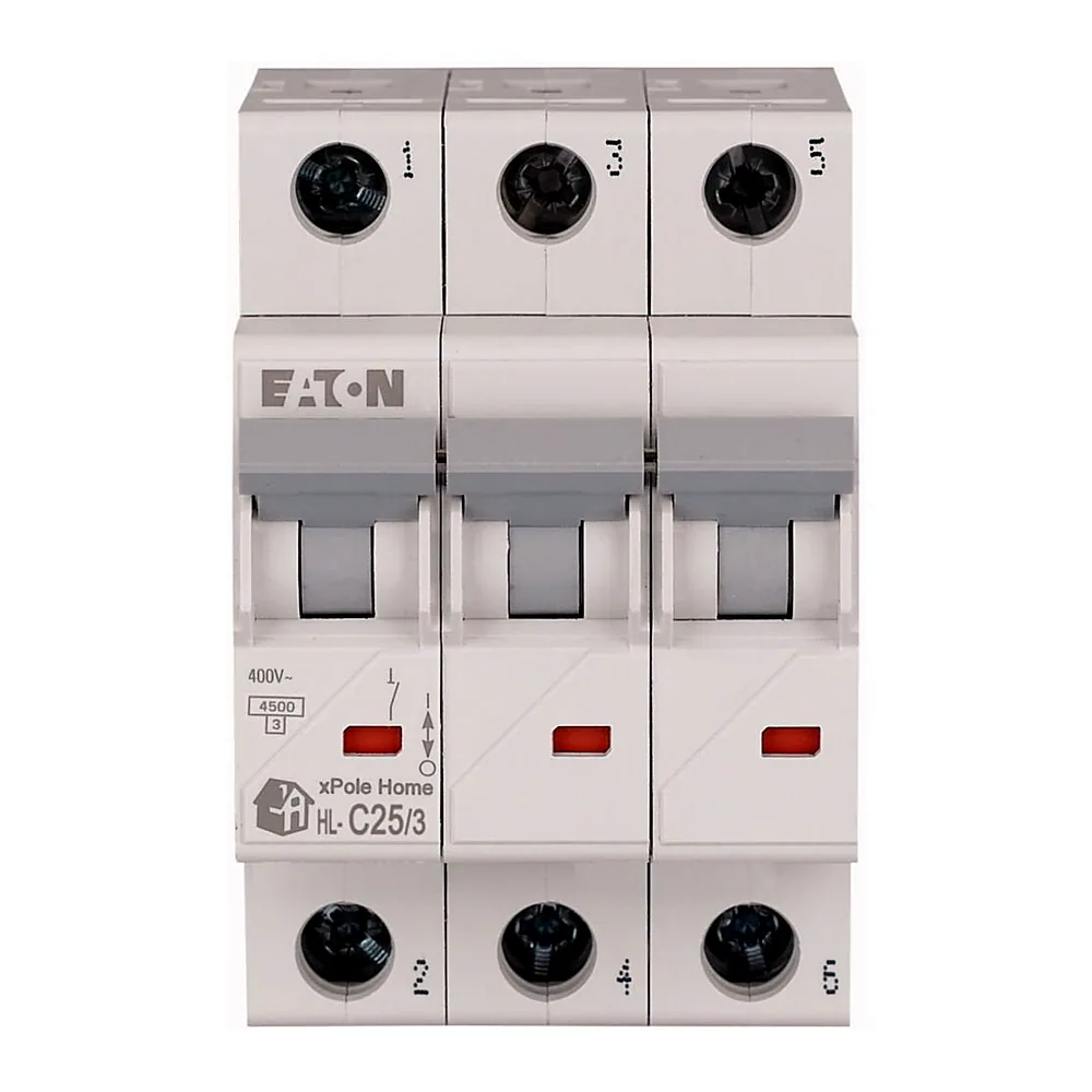 Автоматичний вимикач Eaton HL-C25/3 xPole Home 3P 25A 4,5kA 194793